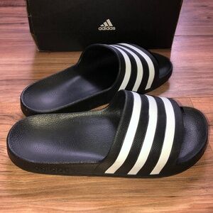 Adidas athletic sandals slides nwb